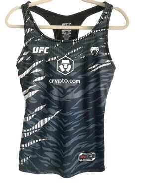 UFC Venum Authentic Fight Night Tank Top Shelf Bra Black Women’s XL Training